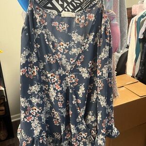 Sienna Sky Floral Blue Top